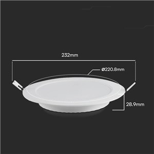 Panel wpuszczany downlight V-TAC 18W LED SAMSUNG CHIP okrągły 220x28mm VT-61018RD-S 6500K 1980lm 5 lat gwarancji