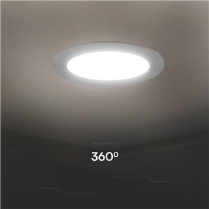 Panel wpuszczany downlight V-TAC 24W LED SAMSUNG CHIP okrągły 294x29mm VT-61024RD-S 6500K 2640lm 5 lat gwarancji