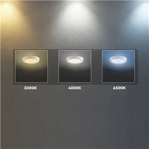 Panel natynkowy downlight V-TAC 6W LED CREE CHIP okrągły 121x30mm VT-60006CCT 3000K-4000K-6500K 630lm 6 lat gwarancji