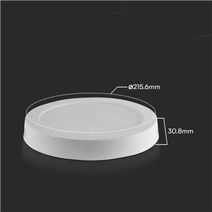 Panel natynkowy downlight V-TAC 18W LED SAMSUNG CHIP okrągły 215x30mm VT-60018RD-S 3000K 1850lm 5 lat gwarancji