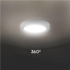 Panel natynkowy downlight V-TAC 18W LED SAMSUNG CHIP okrągły 215x30mm VT-60018RD-S 6500K 1980lm 5 lat gwarancji