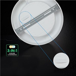 Panel natynkowy downlight V-TAC 24W LED CREE CHIP okrągły 288x31mm VT-60006CCT 3000K-4000K-6500K 2640lm 6 lat gwarancji