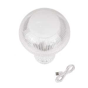 Lampka Biurkowa Nocna V-TAC 1W LED 25cm Ładowanie USB Ściemnianie Przezroczysta VT-1040 3000K-6000K 50lm