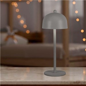 Lampka stołowa nocna V-TAC 3W LED 30cm ładowanie USB ściemnianie szara VT-1052 3000K-6000K 200lm
