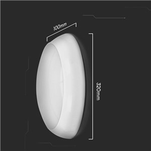 Plafon LED V-TAC Czujnik/CCT 8W/16W/20W SAMSUNG CHIP IP65 IK08 VT-8613 3000K-4000K-6400K 2600lm 5 Lat Gwarancji