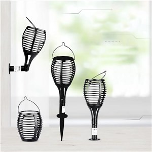 Oprawa ogrodowa V-TAC solarna 4 funkcje efekt płomienia VT-719 2200K 5lm