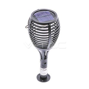 Oprawa ogrodowa V-TAC solarna 4 funkcje efekt płomienia VT-719 2200K 5lm