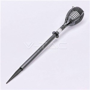 Oprawa ogrodowa V-TAC solarna 4 funkcje efekt płomienia VT-719 2200K 5lm