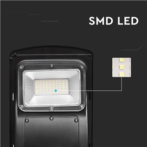 Naświetlacz Oprawa Uliczna LED Solarna V-TAC 6W Czarny VT-ST63W 6000K 800lm