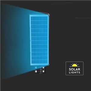 Naświetlacz oprawa uliczna LED solarna V-TAC 12W czarny VT-ST180W 6000K 1200lm