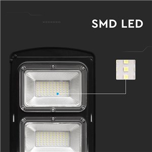 Naświetlacz oprawa uliczna LED solarna V-TAC 12W czarny VT-ST180W 6000K 1200lm