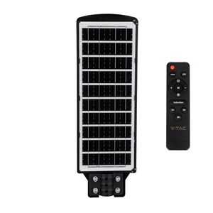 Naświetlacz oprawa uliczna LED solarna V-TAC 12W czarny VT-ST180W 6000K 1200lm