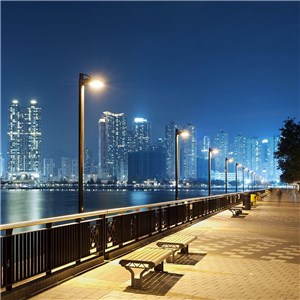 Naświetlacz oprawa uliczna LED solarna V-TAC 12W czarny VT-ST180W 6000K 1200lm