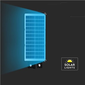 Naświetlacz Oprawa Uliczna LED Solarna V-TAC 8W Czarny VT-ST120W 6000K 1000lm