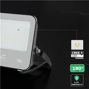 Naświetlacz LED V-TAC CREE CHIP 50W 185Lm/W czarny VT-4456 6500K 9250lm 6 lat gwarancji