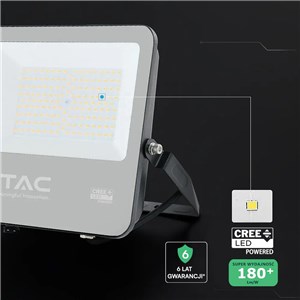 Naświetlacz LED V-TAC CREE CHIP 100W 185Lm/W czarny VT-44105 4000K 18500lm 6 lat gwarancji