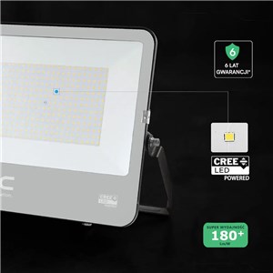 Naświetlacz LED V-TAC CREE CHIP 200W 185Lm/W czarny VT-44205 6500K 37000lm 6 lat gwarancji