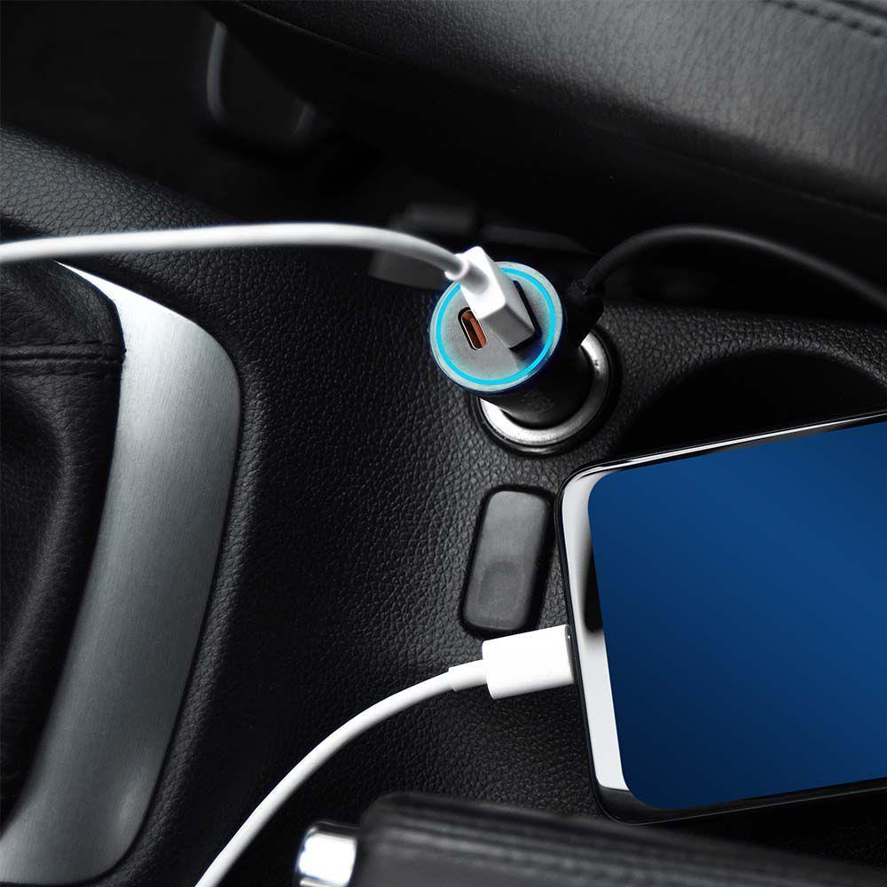 Samochodowa ładowarka do zapalniczki V-TAC USB 12-24V 18W+USB-C 20W VT-5318 - 7
