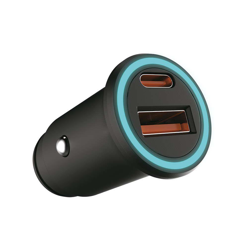 Samochodowa ładowarka do zapalniczki V-TAC USB 12-24V 18W+USB-C 20W VT-5318 - 1